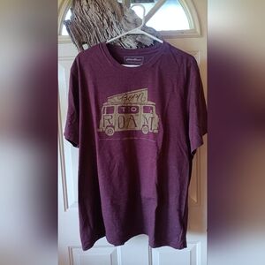 Eddie Bauer Purple Graphic T-Shirt NWOT
